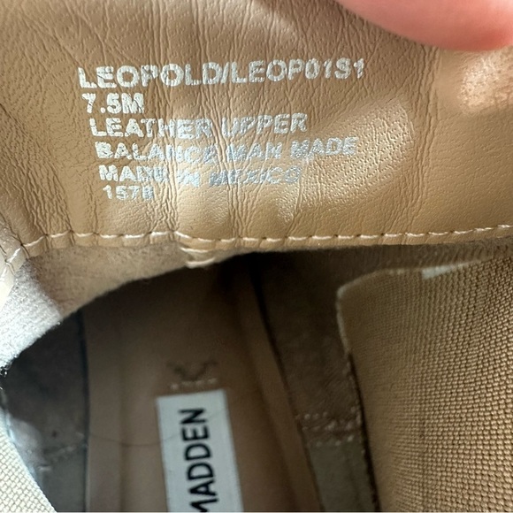 Steve Madden Leopold Tan Brown Leather Pull On Chelsea Ankle Boots #190 - Picture 12 of 12